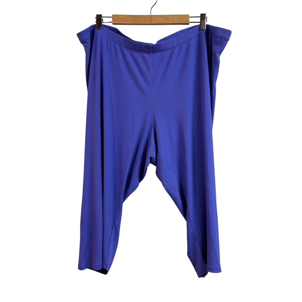 SKIMS Soft Lounge Capri Legging‎ Royal Blue Ribbed 4X NWT